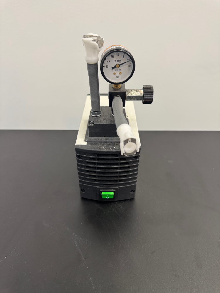 Image of KNF Neuberger Laboratory Vacuum Pump with Vacuum Regulator and Gauge